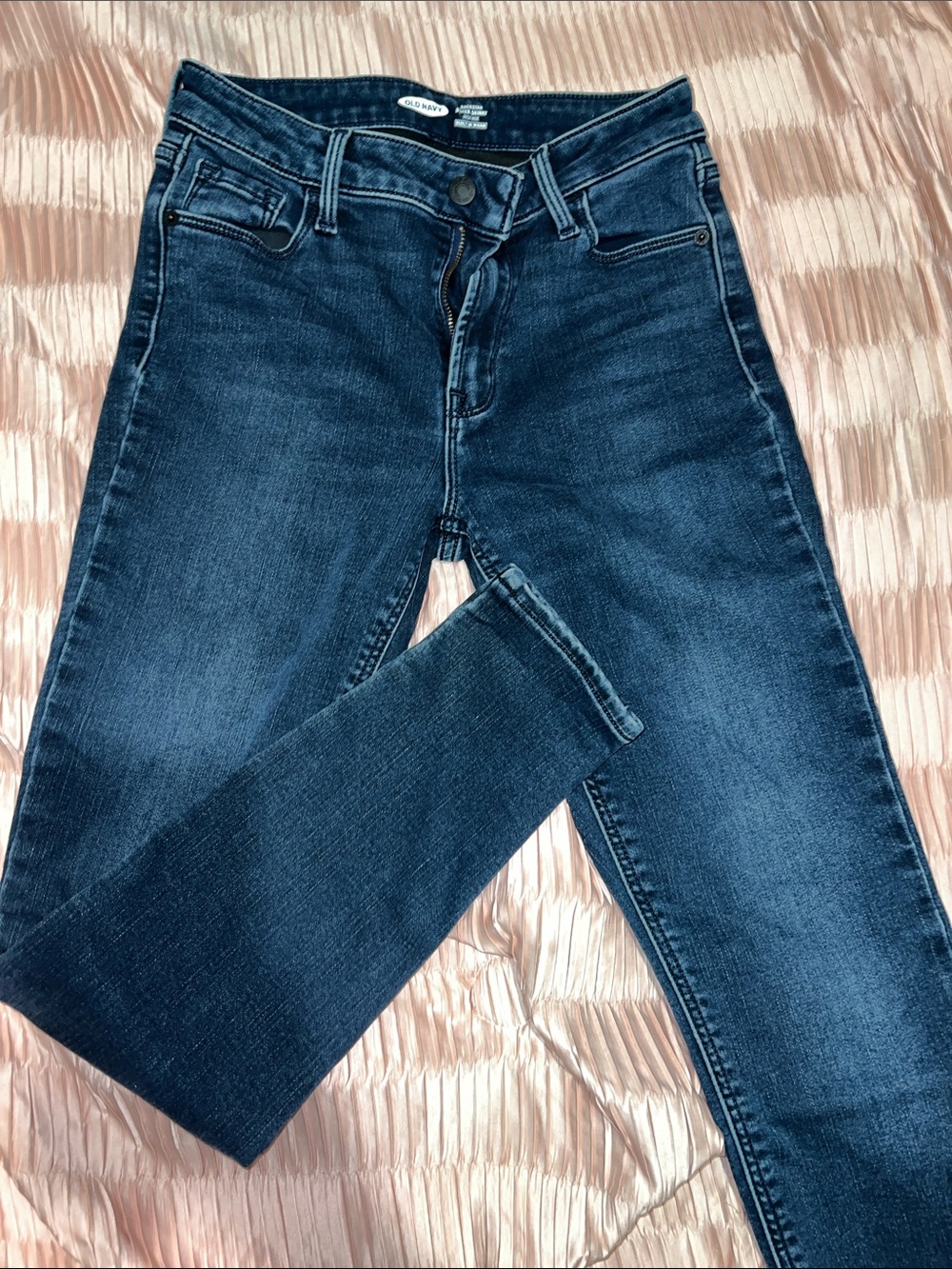 Old Navy Women's Skinny Jeans - Dark Blue Denim